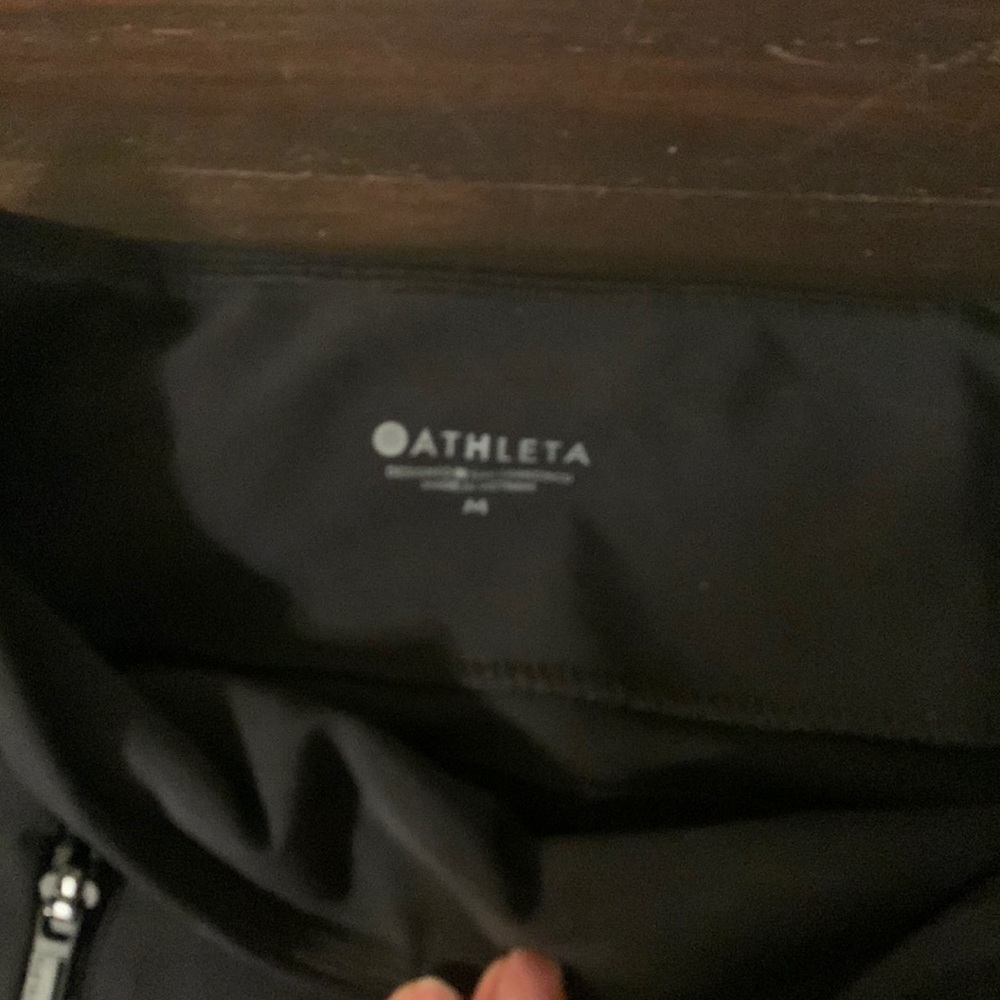 Athleta slip on dress leggings navy and black